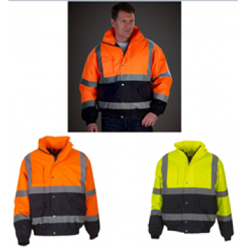 Yoko Hi-Vis Two Tone Bomber Jacket